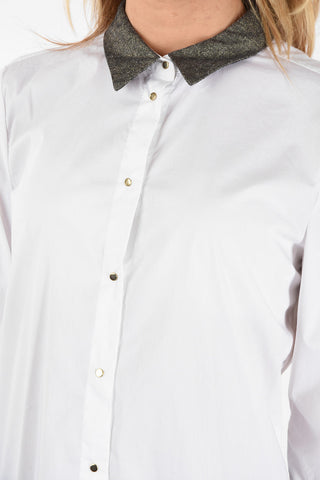 ARMANI JEANS Shirt with Glittered Neck