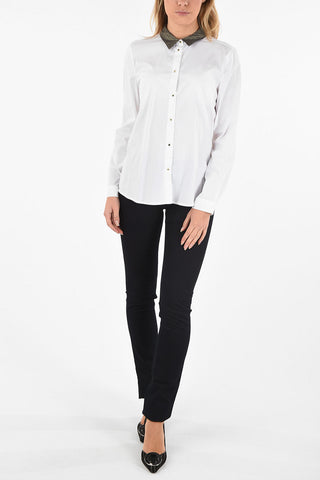 ARMANI JEANS Shirt with Glittered Neck