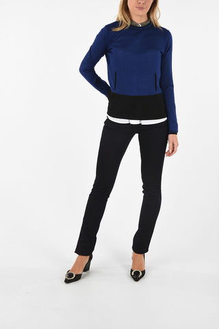 ARMANI JEANS Two-Tone Crew-Neck Sweater
