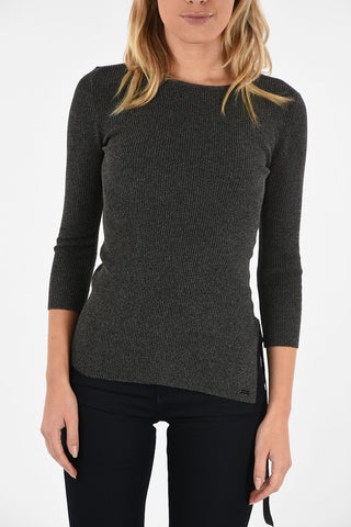 ARMANI JEANS Super Slim Fit Ribbed Sweater