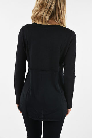 ARMANI JEANS Asymmetrical Cut Sweater
