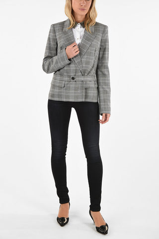 ARMANI JEANS Single Breasted Glenurquhart check Blazer
