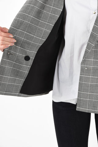 ARMANI JEANS Single Breasted Glenurquhart check Blazer