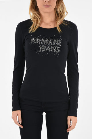 ARMANI JEANS T-shirt con Strass