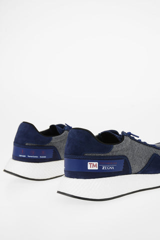 ZZEGNA Fabric and Leather TECHMERINO PIUMA Sneakers