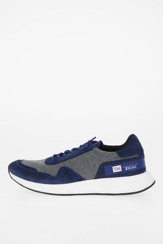 ZZEGNA Fabric and Leather TECHMERINO PIUMA Sneakers