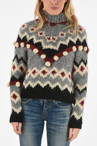 Fair Isle MINDLESS turtle-neck sweater
