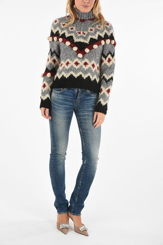 Fair Isle MINDLESS turtle-neck sweater