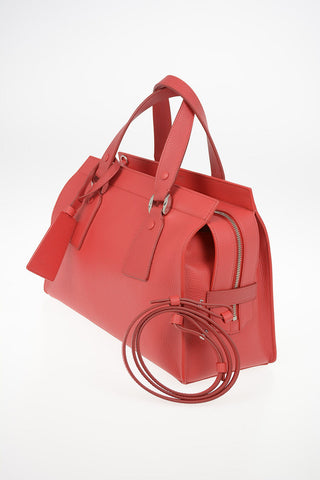 GIORGIO ARMANI Leather Top Handle Bag