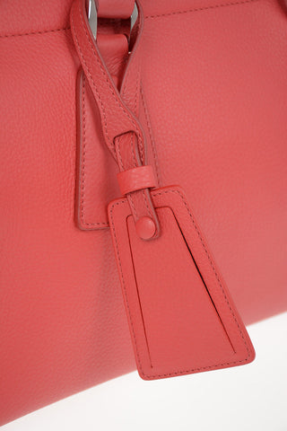 GIORGIO ARMANI Leather Top Handle Bag