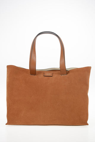 GIORGIO ARMANI Suede Leather Shopping Bag