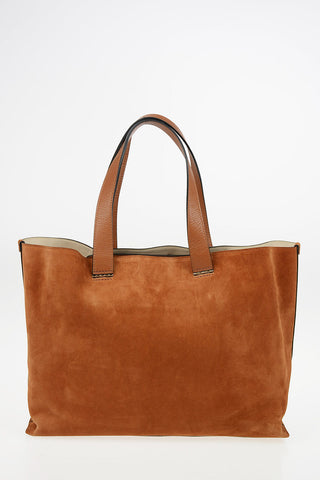 GIORGIO ARMANI Suede Leather Shopping Bag