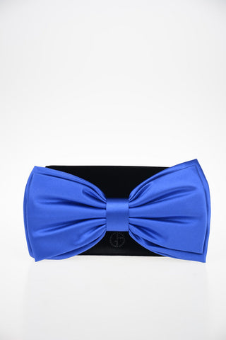 GIORGIO ARMANI Chenille Pochette with Bow
