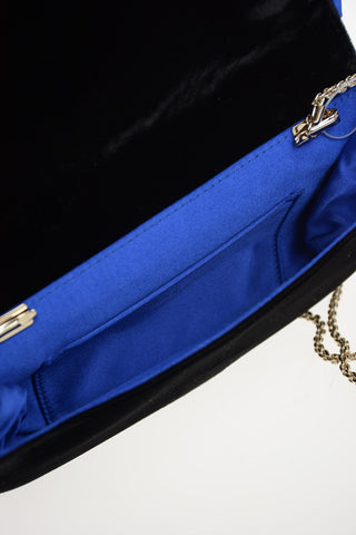 GIORGIO ARMANI Chenille Pochette with Bow