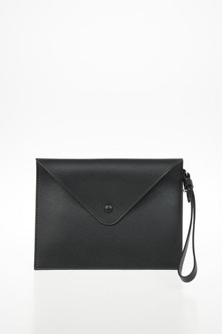 GIORGIO ARMANI Leather Wristlet Bag