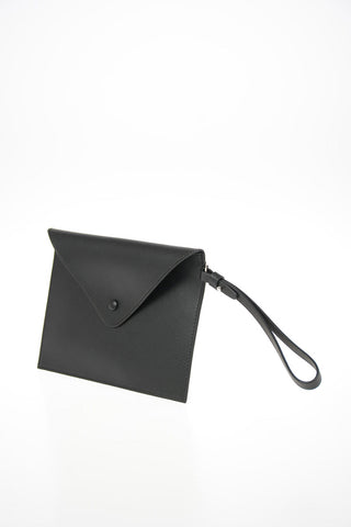 GIORGIO ARMANI Leather Wristlet Bag