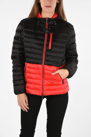 ARMANI JEANS Full Zip Two-Tone Down Jacket