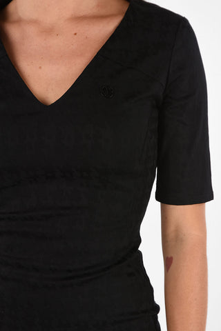 ARMANI JEANS Vestito Attillato Mini con Scollo a V