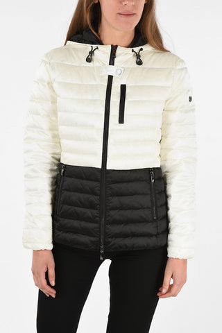 ARMANI JEANS Full Zip Two-Tone Down Jacket