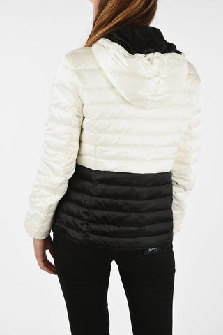 ARMANI JEANS Full Zip Two-Tone Down Jacket