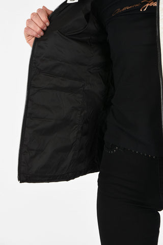 ARMANI JEANS Full Zip Two-Tone Down Jacket