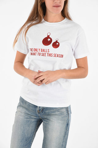 T-shirt with Glittery Print