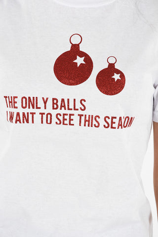 T-shirt with Glittery Print