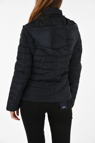 ARMANI JEANS Detachable Hooded Puffer Jacket