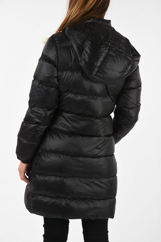 ARMANI JEANS Three-Quarter Length Hidden Closure Down Jacket 
