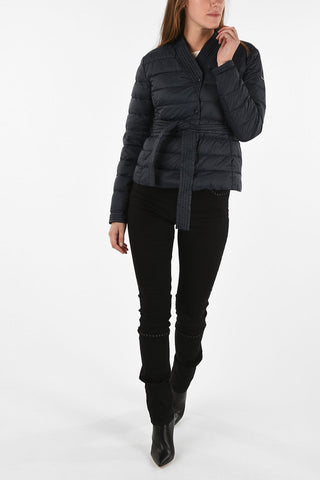 ARMANI JEANS Waist Length Down Jacket with Belt