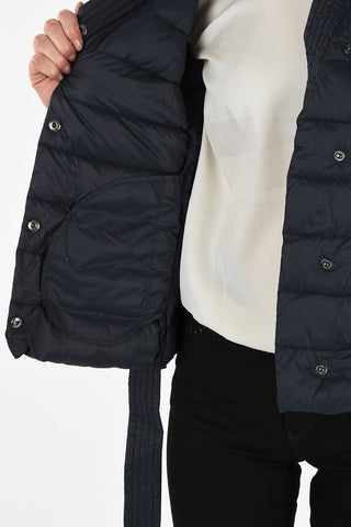 ARMANI JEANS Waist Length Down Jacket with Belt