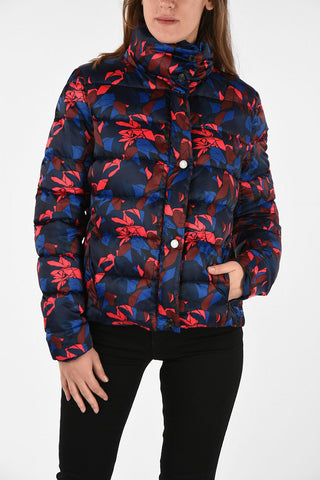 ARMANI JEANS Floral-Print Down Jacket