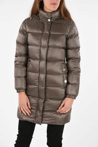 ARMANI JEANS Longline Length Hidden Closure Down Jacket