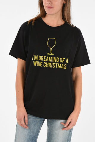 T-shirt with Glittery Print