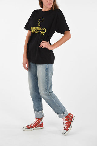 T-shirt with Glittery Print