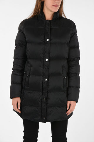ARMANI JEANS Three-Quarter Length Hidden Closure Down Jacket 