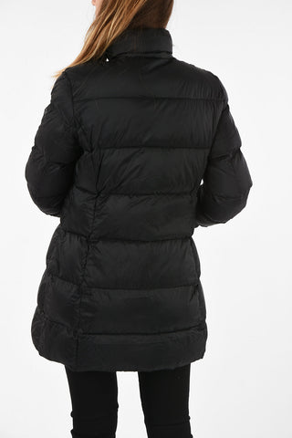 ARMANI JEANS Three-Quarter Length Hidden Closure Down Jacket 