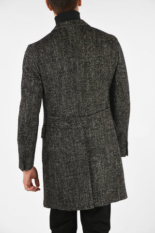 CC COLLECTION Cappotto plain herringbone lunghezza 3/4