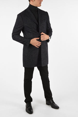 three-quarter length 3-button coat