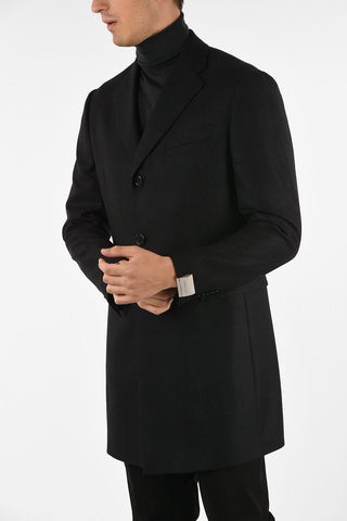 three-quarter length 3-button coat