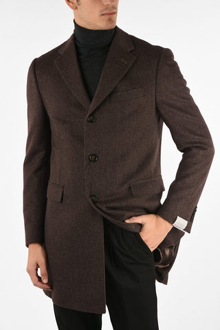three-quarter length 3-button coat