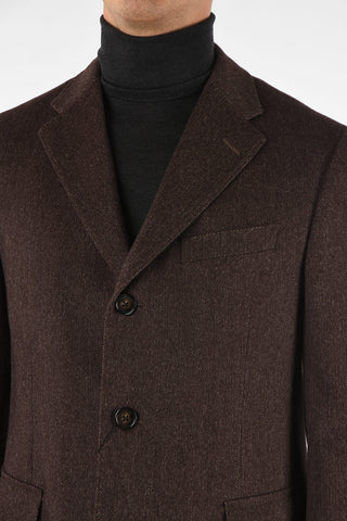 three-quarter length 3-button coat