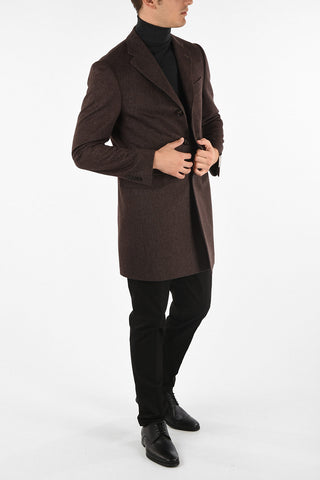 three-quarter length 3-button coat