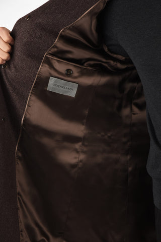 three-quarter length 3-button coat