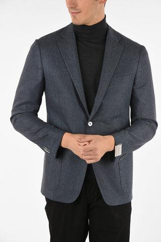 Herringbone Side vents 6R drop 2 button GATE blazer