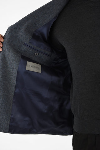 Herringbone Side vents 6R drop 2 button GATE blazer