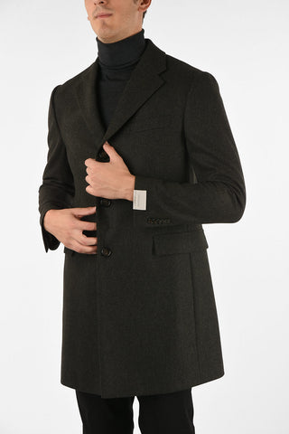three-quarter length 3-button coat
