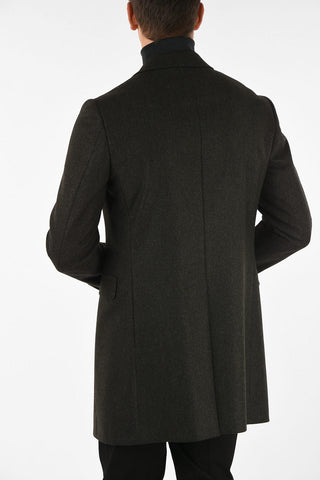 three-quarter length 3-button coat