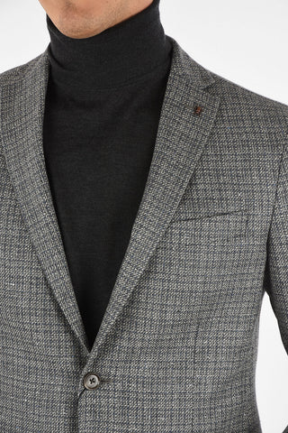 CC COLLECTION drop 6R side vents wool and silk 2-button RIGHT blazer