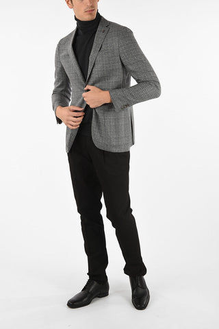 CC COLLECTION drop 6R side vents wool and silk 2-button RIGHT blazer